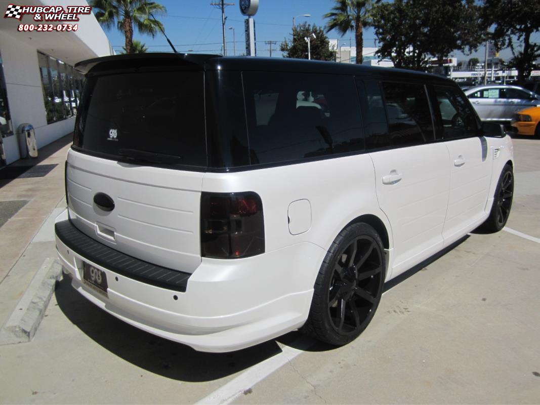vehicle gallery/ford flex xd series km651 slide  Gloss Black wheels and rims